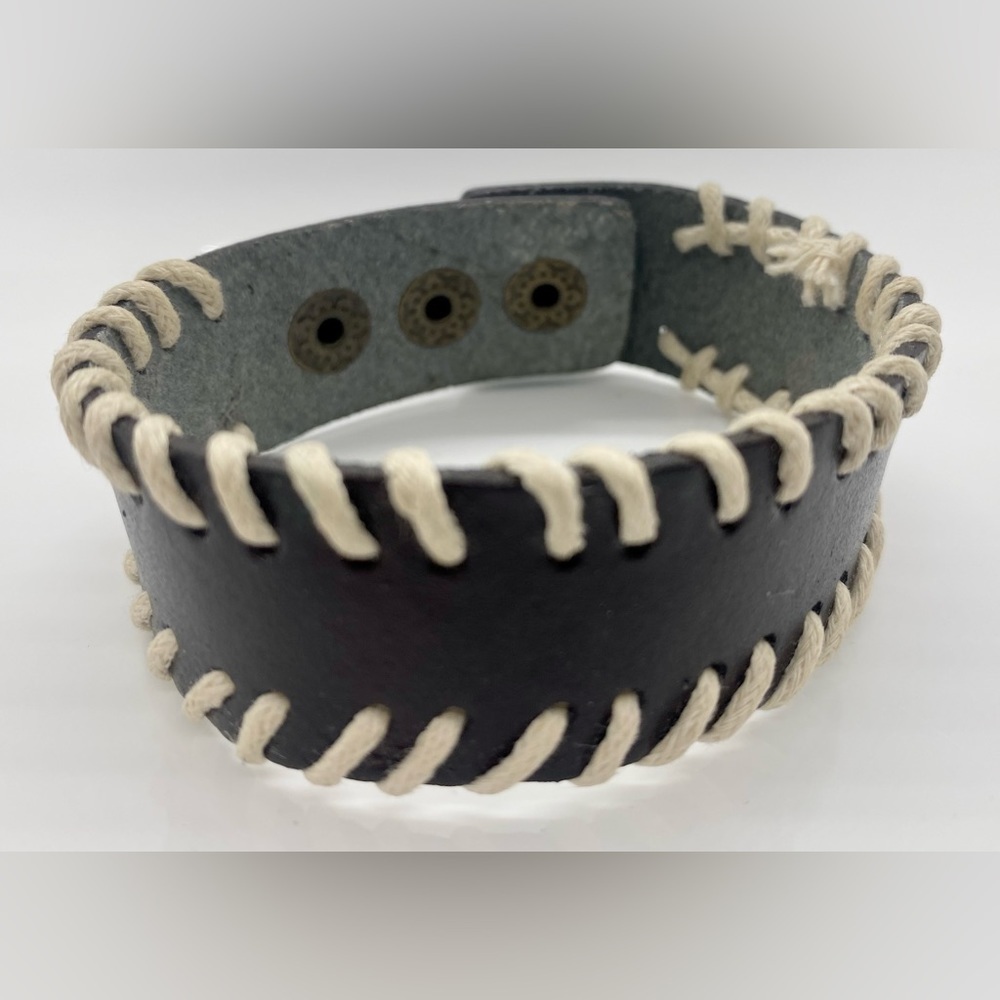 Mexican Artisan Handmade Brown Leather Cuff Braclet